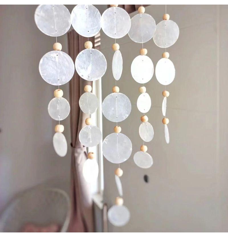 Seashell Wind Chime: Handmade Minimalist Bedroom Hanging Ornament and Gift