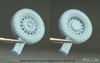 Deaf Model 1/35 WWII German Trippel SG.6 Amphibious Vehicle with Weight-Deforming Tire Set (for Daswerk) Plastic Model Parts DW30075 (Combat Vehicle)