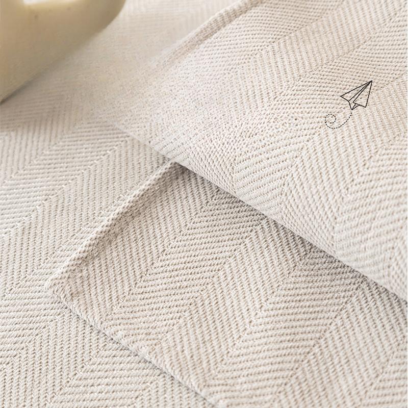 Fischgräten-Chenille-Sofa, Vier Jahreszeiten, allgemeines Sitzkissen, moderner, einfacher Sofabezug