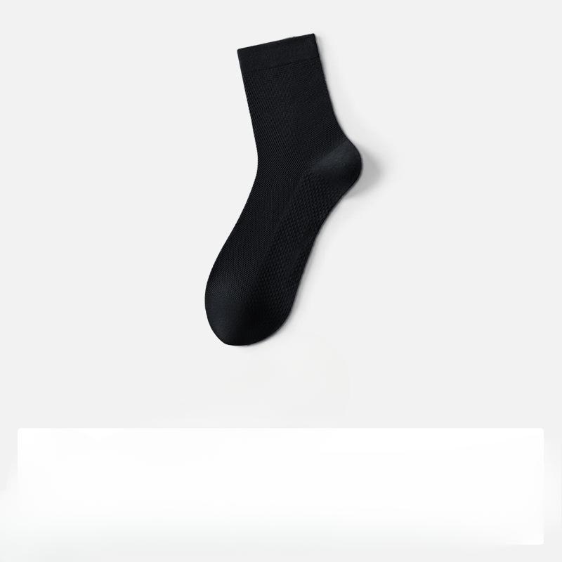 Herren Frühling und Sommer Dünn Schweißabsorbierend Deodorierend Reine Baumwolle Antibakteriell Anti-Hodennetz Netzaugen-Socken