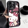 Explosive TEMU/Xiyin/TikTok Sanlio TK Cat Hello Kitty for Apple 16 Mobile Phone Case Ladder