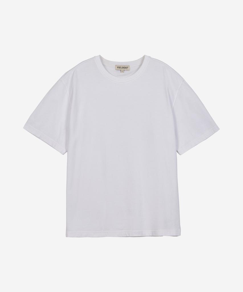 Pildeoseu Basic Back Incision Short-Sleeved T-Shirt White