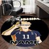 Personalized Haikyuu Round Chair Office Rug - Perfect for Mat, Office Chair & More - Ideal Gift for Birthdays and Holidays