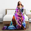 D-Dragons Ball Anime Flannel Blanket  Super Soft Throw Blanket for Home Decor Decorative Street Trend Bedspread Sofa Bed Cover