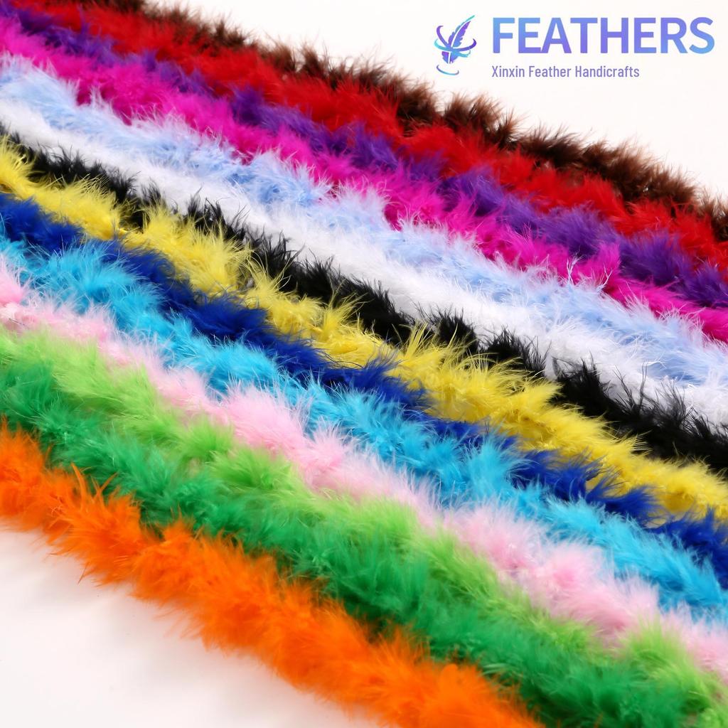 Thickened Turkey Feather Strips for Hat Brims, Skirt Hems, Crafts, and DIY Jewelry