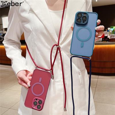 Κορδόνι Κορδόνι Κορδόνι Κολιέ Crossbody Για Μαγνητική Θήκη Magsafe Για iPhone 17 16 15 11 12 13 14 Pro Max Ματ Διαφανές Κάλυμμα Φόρτισης