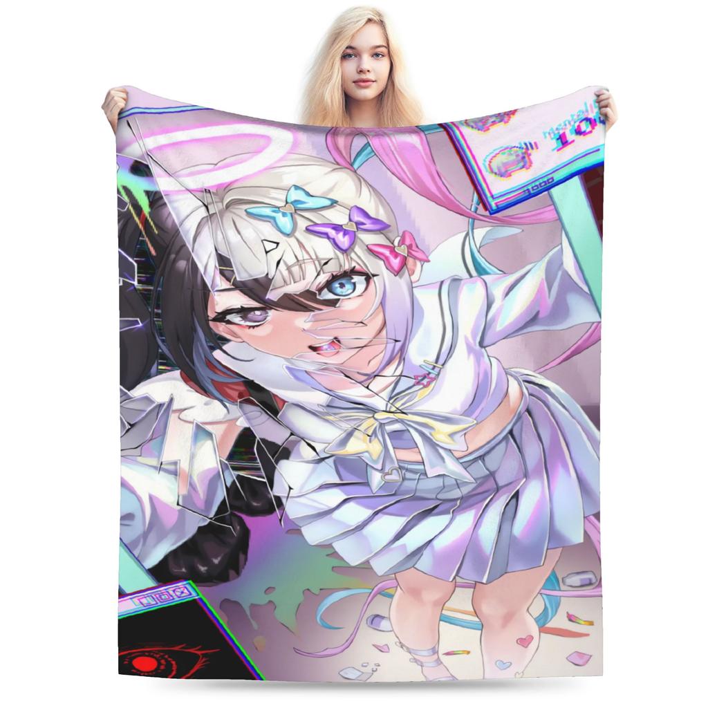 Needy Streamer Overload Blankets Soft Warm Street Trend Plush Throw Blanket For Kids Home Decor Flannel Bedspread Bed Cover