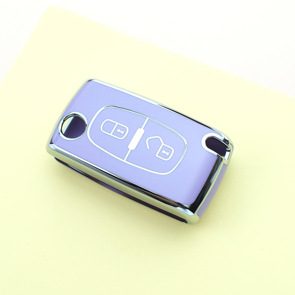 2/3 Buttons Tpu Car Key Case Cover Shell Fob Holder For Citroen Xsara C5 C6 C8 For Peugeot 107 207 307 308 407 607 3008 5008