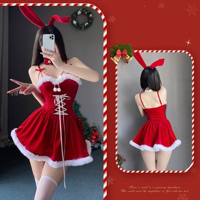 Weihnachtskostüme Niedliches Häschen Cosplay Nachtclub Kostüme Süßes Kleid Anzug Damenkleid