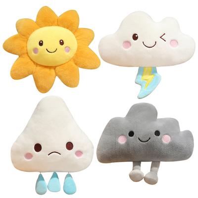 15/30CM Lovely Sky Series Plush Toy Sun & Cloud & Dark Clouds Plushie Pillow Pendant Toy Kawaii Birthday Gift