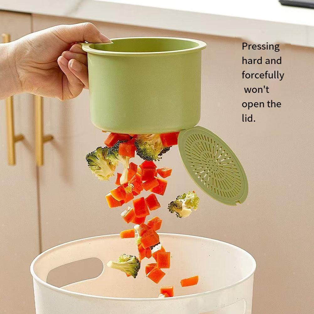 Drain Water Basket Filter Sink Hanging Strainer Basket Detachable Openable Bottom Cover Fruit Clean Rack For Kitchen Bathroom