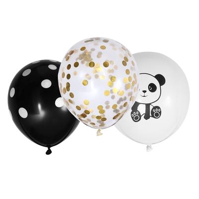 Panda Balloon Children's Birthday Decoration Boy Party Decorations for Events Year 1 Lovely Balloons Sequin Cartoon