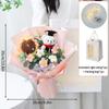 Artificial Flowers Bouquet Crochets Flower with Lights Wedding Guests Gift Graduation Bouquet Teachers' Day Gift Christmas Decor