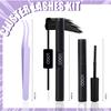 European & American 3-in-1 Purple Set: Glue, Tweezers, Remover