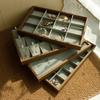 Walnut Color Jewelry Display Exquisite Jewellery Holder Portable Ring Earrings Necklace Organizator Trays for Jewelry Storage