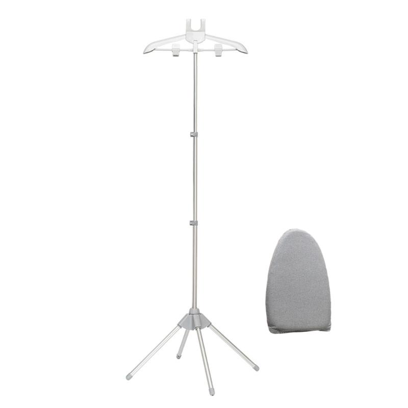 Floor Stand Clothes Steamer Holder With Handheld Ironing Pad Optional Foldable Home Hanger