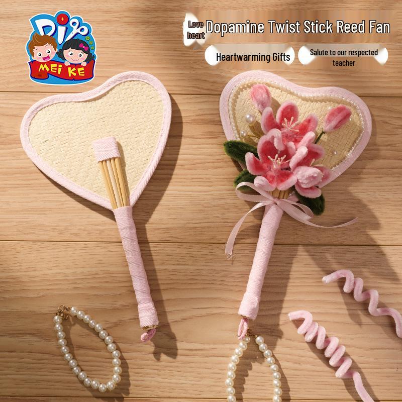 Teacher's Day Reed Fan DIY Craft Kit - Handmade Gift for Teachers