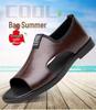 Men's Plus Size 48 Casual Leather Sandals, Summer 2025 Non-Slip Breathable Driving Shoes.