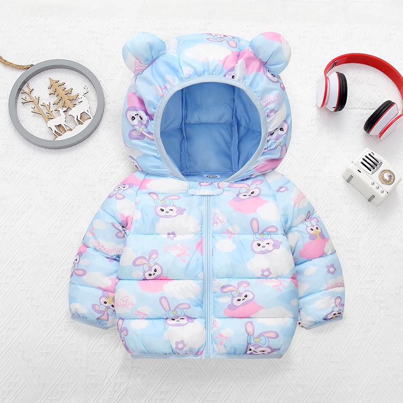 Lightweight Floral Cotton Jacket for Toddlers - Unisex Autumn & Winter Baby Coat