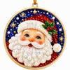 6Pcs Wooden Base DIY Christmas  Painting Kit  Art Xmas Hanging Decor  Wall Decoration