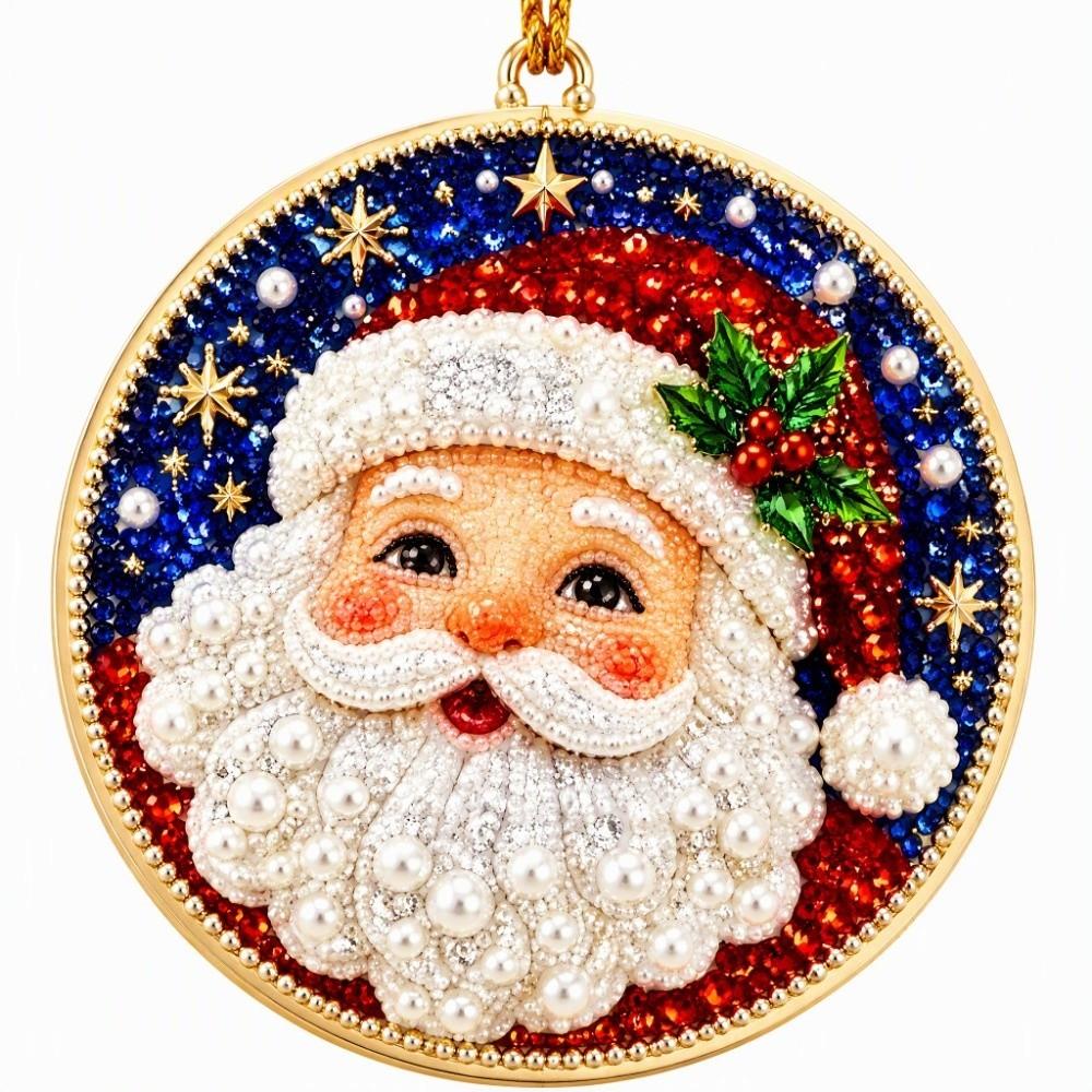 6Pcs Wooden Base DIY Christmas Painting Kit Art Xmas Hanging Decor Wall Decoration
