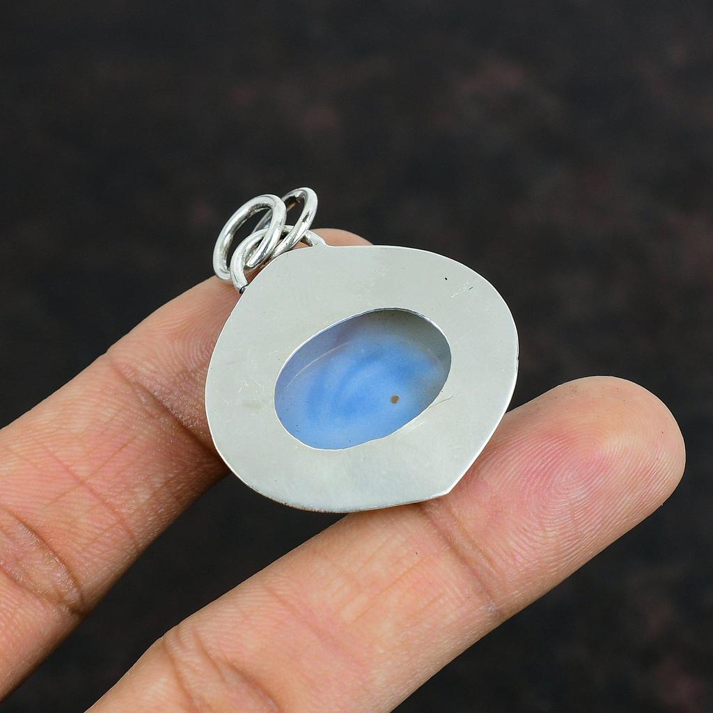Rainbow Moonstone Pendant Handmade Jewelry Original Gemstone Pendant 925 Sterling Silver Pendant Moonstone Jewelry For Her Gifts For Mother
