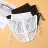 Damen Spitzenpuppe Falscher Kragen Schal Wickel Abnehmbar Abnehmbarer Spitzen-Falschkragen Verstellbar Damen Kleidung Accessoire