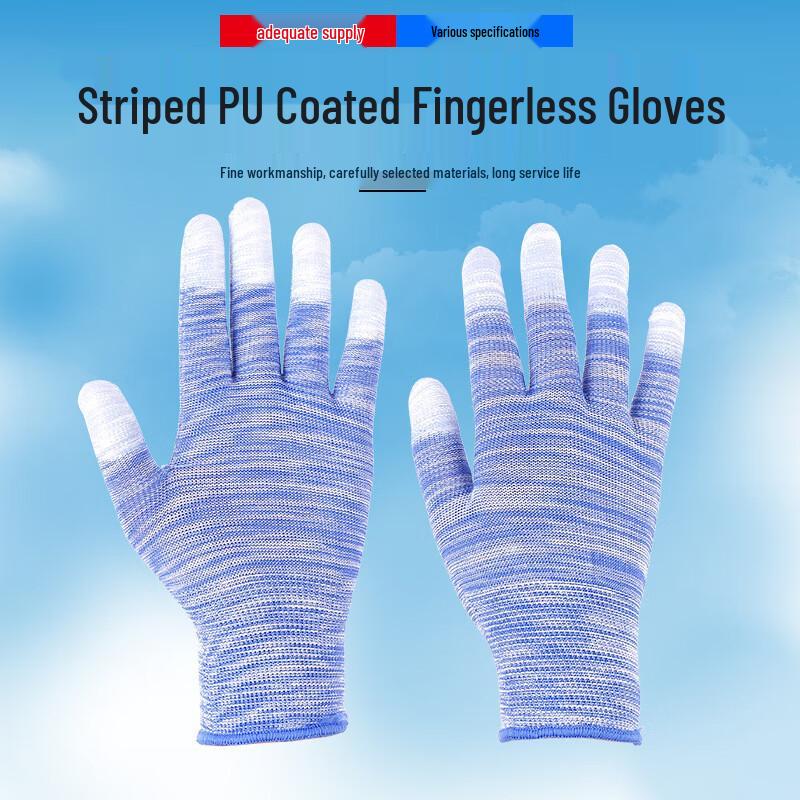 Masfu Wear-Resistant Nylon Work Gloves with PU Coating