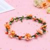 Ribbon Wedding Accessories Bridal Halo Headpiece Girls Floral Wreath Flower Crown Bohemia Garland
