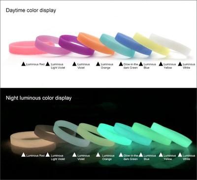 Leuchtendes Silikonarmband, modisch, für Männer und Frauen, im Dunkeln leuchten, Sportarmband, Basketball-Armband, Silikonarmband für Teenager