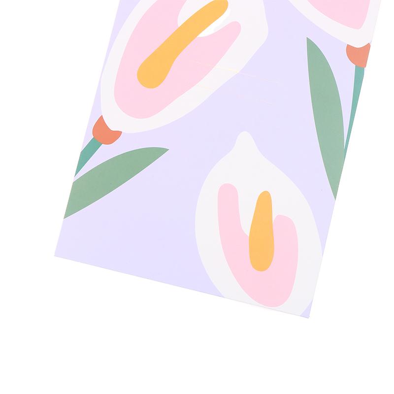 5 Stück Handheld-Strauß-Verpackungsbox Papierblumenkarte Blumenarrangement-Papier Valentinstag Festivalbedarf