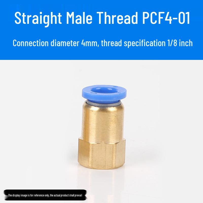 Trachea Connector PC8-02 Male Thread Quick Elbow Insert Pneumatic Throttle Valve