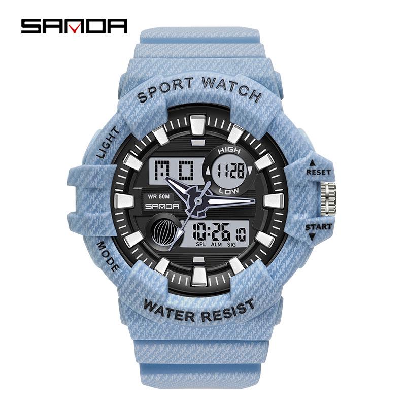 Orologio Sportivo Impermeabile Multifunzione Sanda per Studenti con Sveglia