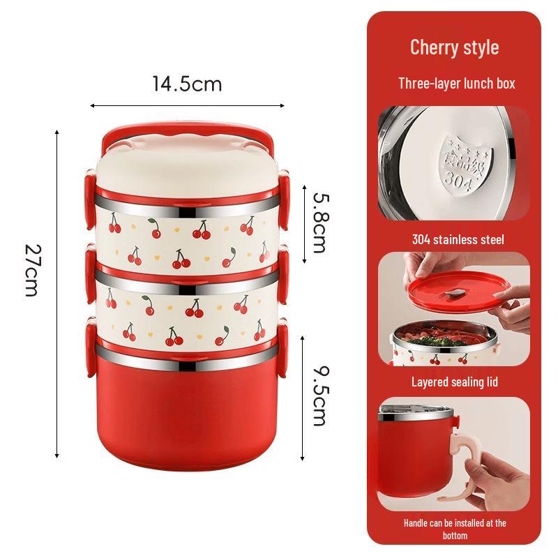 Insulated 304 Stainless Steel Lunch Box