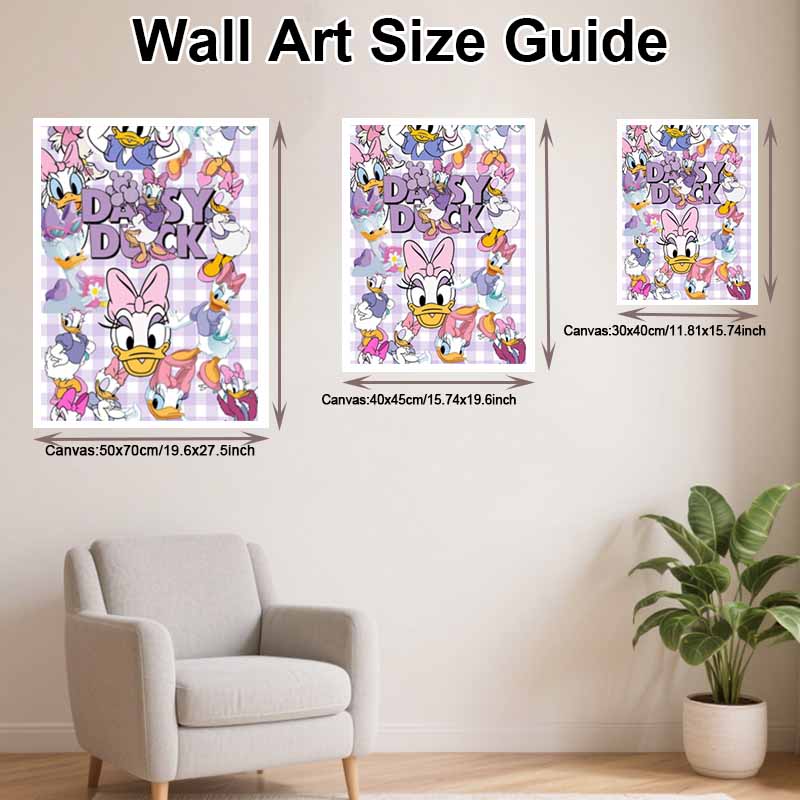 Disney Diamond Painting 5D DIY Daisy Duck Diamond Painting Art Diamond Painting Kit Adult/Beginner Gift Idea Home Decor