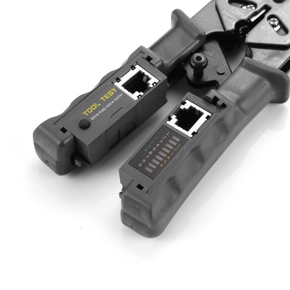 Premium Quality Network Lan Cable Crimper Stripper Cutter Pliers Tester For Rj45 Rj11 Rj9