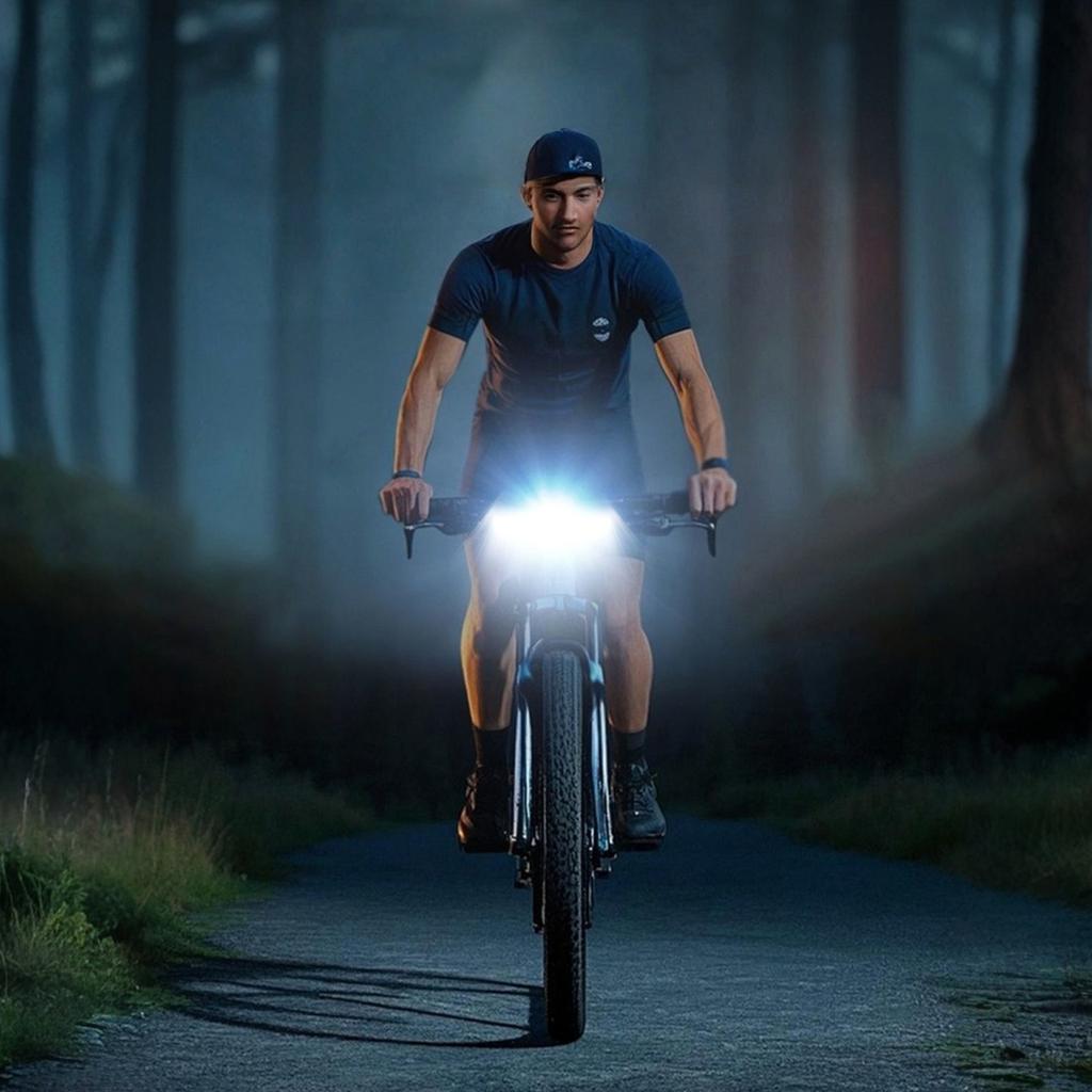 4 Modes Bike Front Lamps Type-C Charging Highlight LED Light 2400mAh/2000mAh Cycling Lights for Travel Cycling Bike Accessories