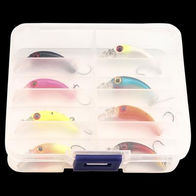 8pcs Minnow Fishing Bait 4cm/1.5g Mini Lure Sinking Fake Bait Hard Bait Fishing Lures Wobblers Jerkbait