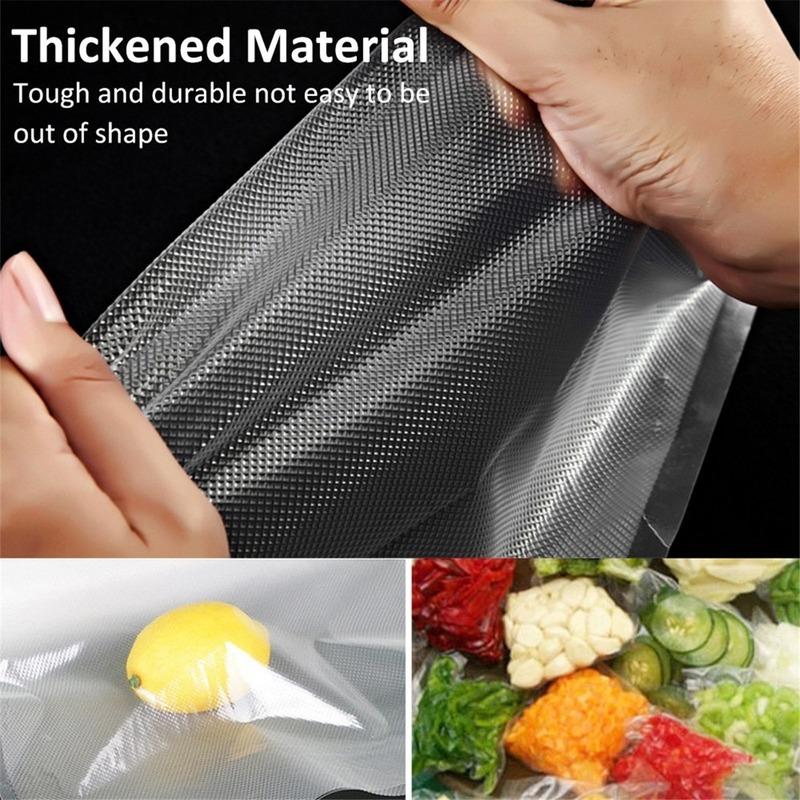 1 Roll Thicker Kitchen Vacuum Sealing Bags Reusable Rolls Fresh-keeping Food Saver Refrigerator Storage Bag Packages for Freezing