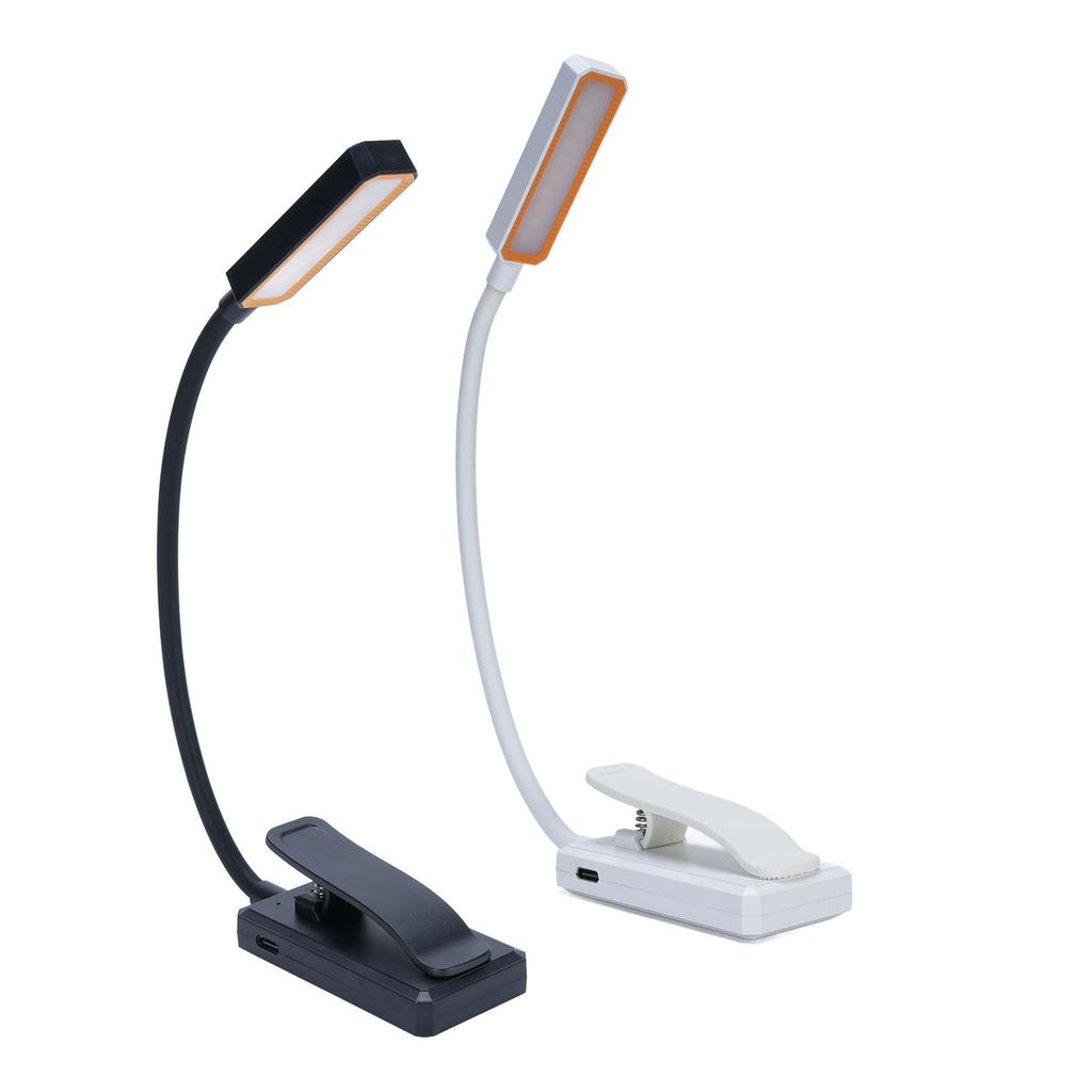 Clip On Reading Light USB Rechargeable Book Light Miniature Long Battery Life Clip On Lamp for Work