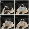 Bow Boston Handbag Lace Ribbon Small Square Bag All-Match Crossbody Bowling Bag  Party