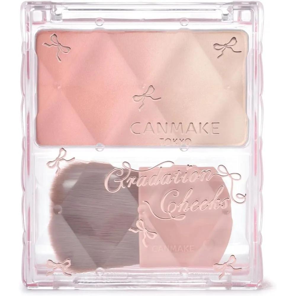 CANMAKE Gradient Cheek & Highlighter Blusher 02 Momo Milk Tea