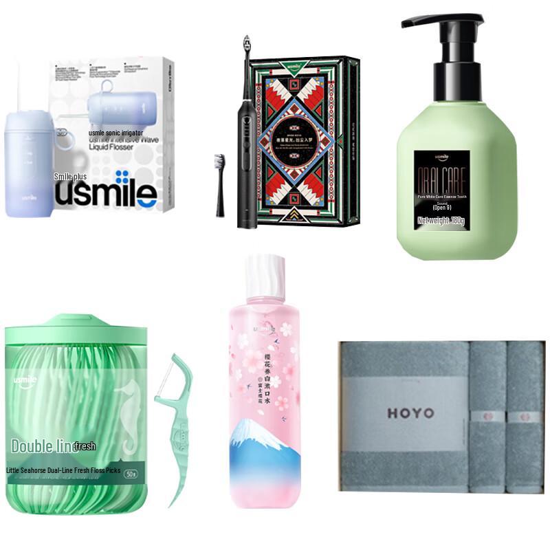 

Usmile U3S Sonic Toothbrush & C1 Water Flosser Oral Care Kit