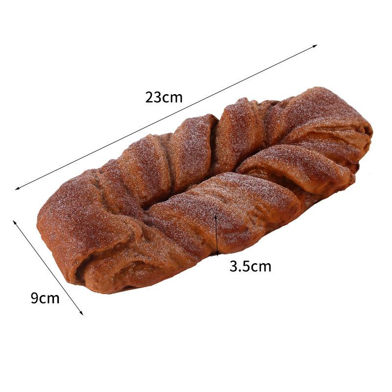 Umělý chléb Dort Toast Měkký PU Model bagety Potravina Falešný chléb Simulační ozdoby Pekárna Dekor Fotografie Rekvizity