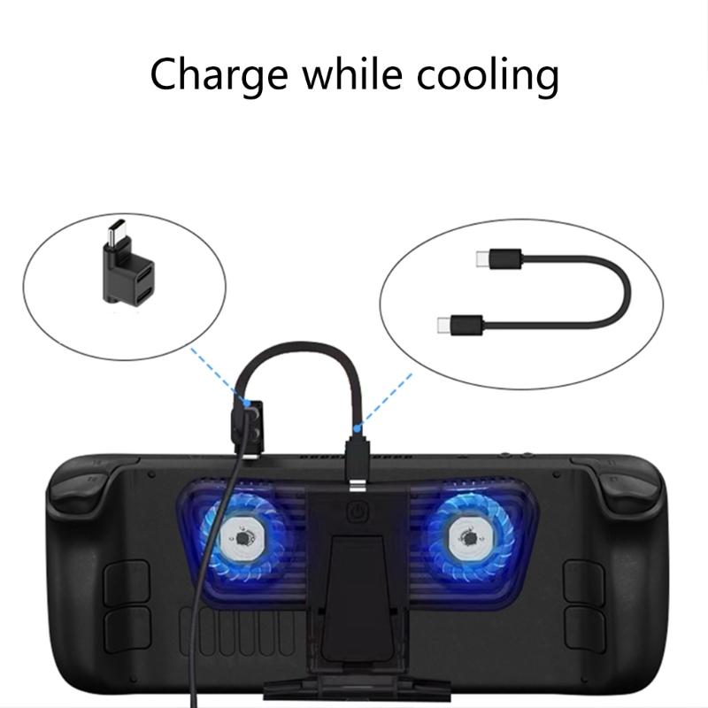 2-in-1-Winkeladapter USB C Typ-C Stecker auf Buchse Spielkonsole Datenverlängerungskonverter für Steam Deck Phone