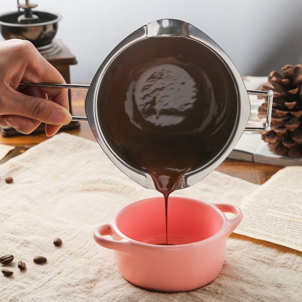 Stainless Steel Wax Melting Pot Heat Resistant Handle Candle Making Tool  Butter Melting