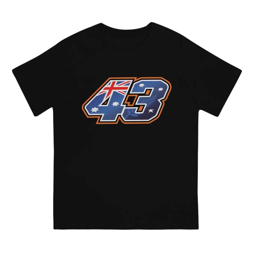 Retro Style Tshirts Motorcycle Creative Streetwear Casual T Shirt Male Tee Jack Miller Number 43 Hip Hop Polyester TShirt