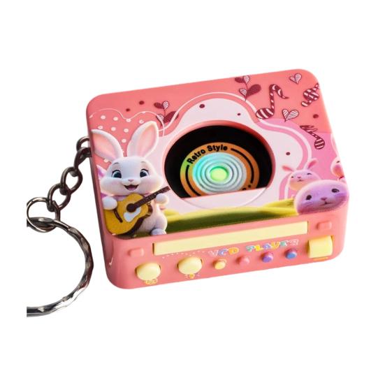 

2025 Мини Брелок в виде проигрывателя, Портативный Ретро Фонограф, Игрушка, Подвеска на сумку, Карманный Музыкальный Подарок для Детей A
