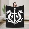 SubZero Mortal Kombat  Knitted Blankets   Plush Throw Blanket Bed Sofa Personalised UltraSoft Warm Bedspreads