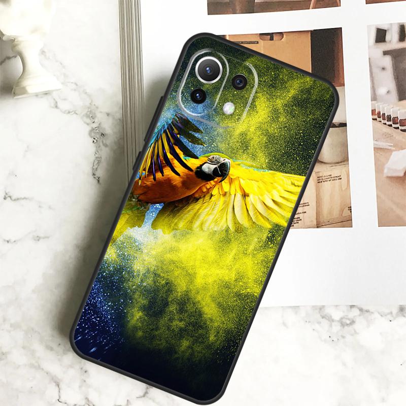 Animal Parrot Birds Case For Xiaomi 13 14 Pro Ultra 12 13 Lite 11T 12T 13T POCO F5 M6 X3 X5 X6 Pro F3 M5s Cover